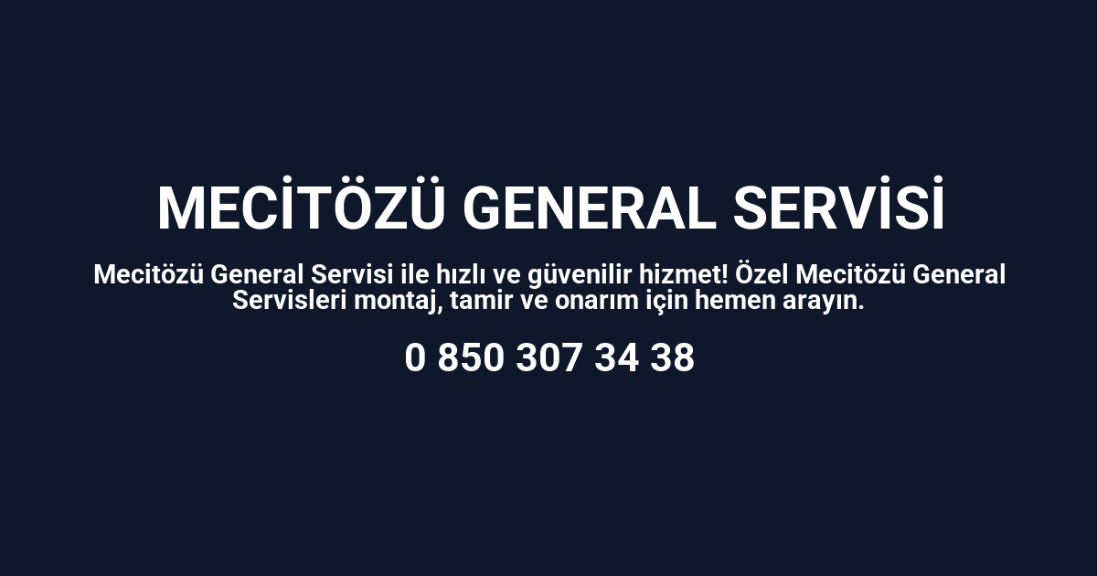 Mecitözü General Electric Servisi